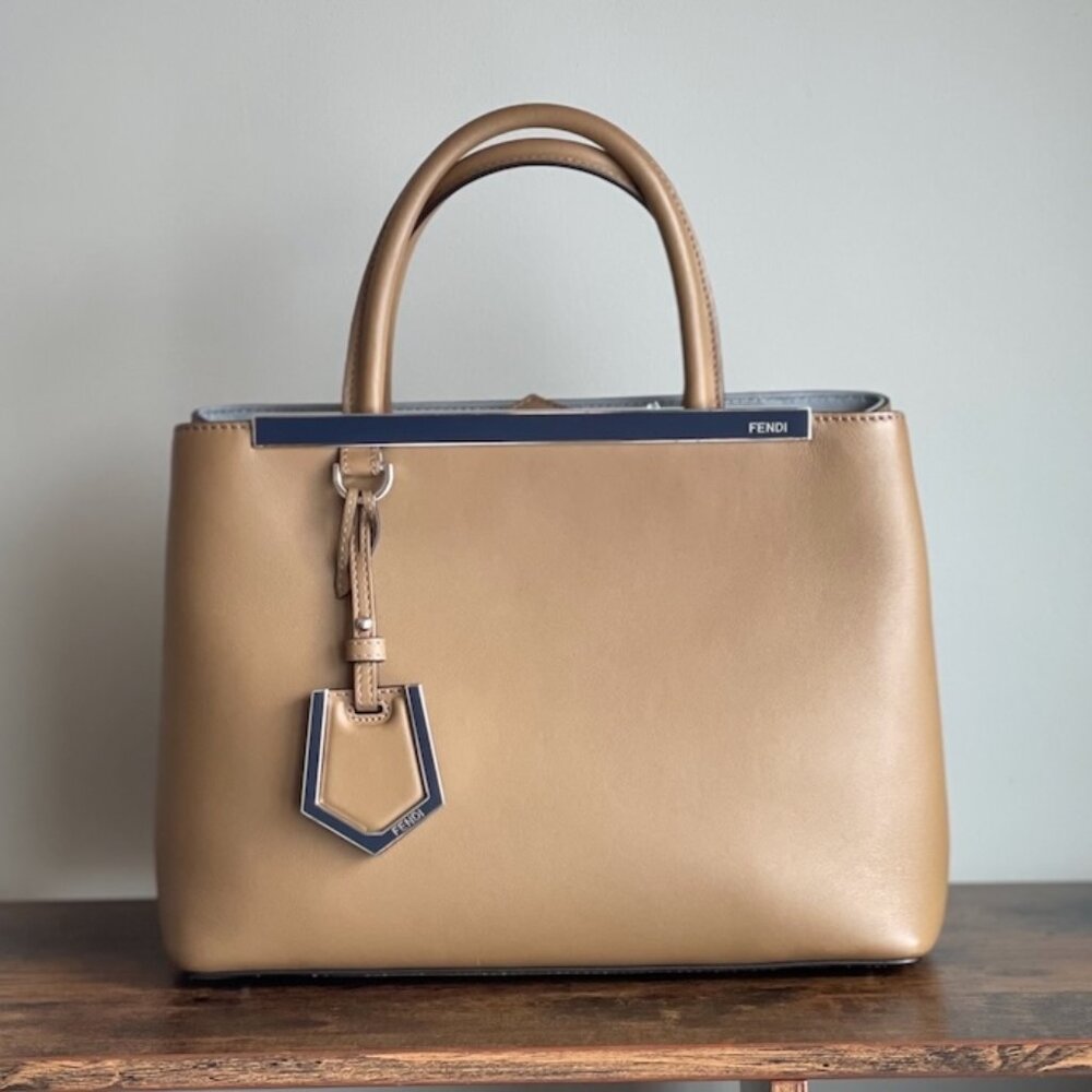Two-Tone Petite FENDI 2Jours Tote